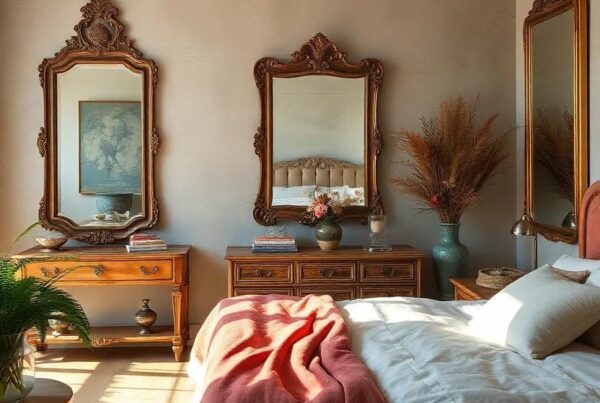 27 Enchanting Vintage Bedrooms Adorned with Timeless Antique Mirrors
