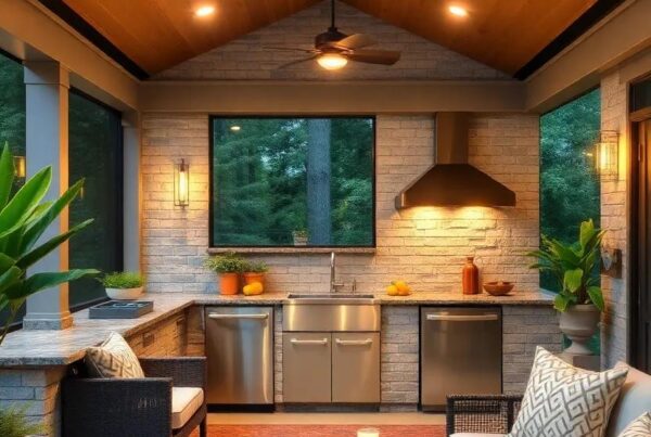 23 Stunning Screened Porch Outdoor Kitchens with Sinks for Your Dream Home