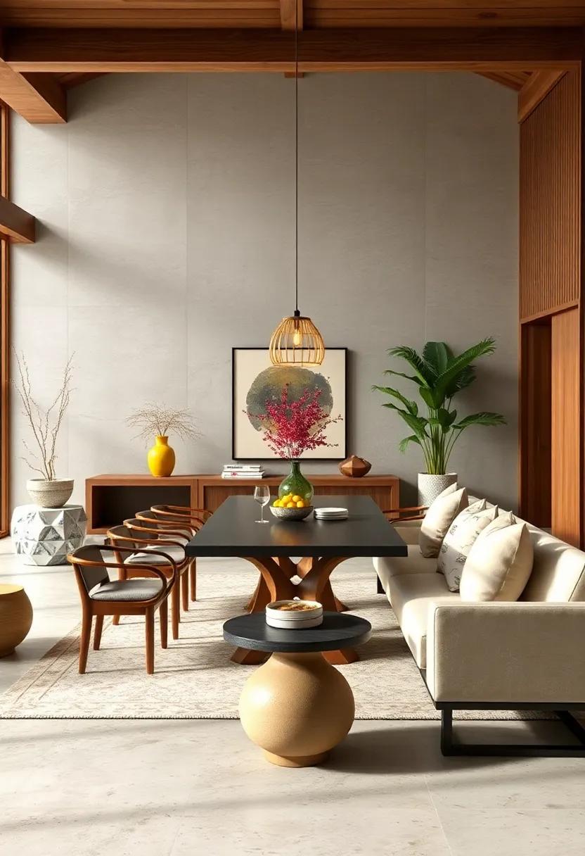 Incorporate Natural Materials: Use bamboo, wood,‍ and stone to evoke a⁣ connection to nature and bring ‌warmth into your dining space