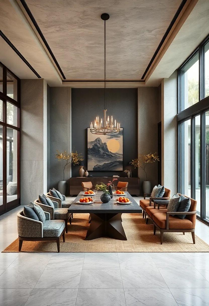 use⁤ low⁤ Dining Tables: Consider traditional low tables that encourage a more intimate dining experience, reminiscent of many Asian cultures