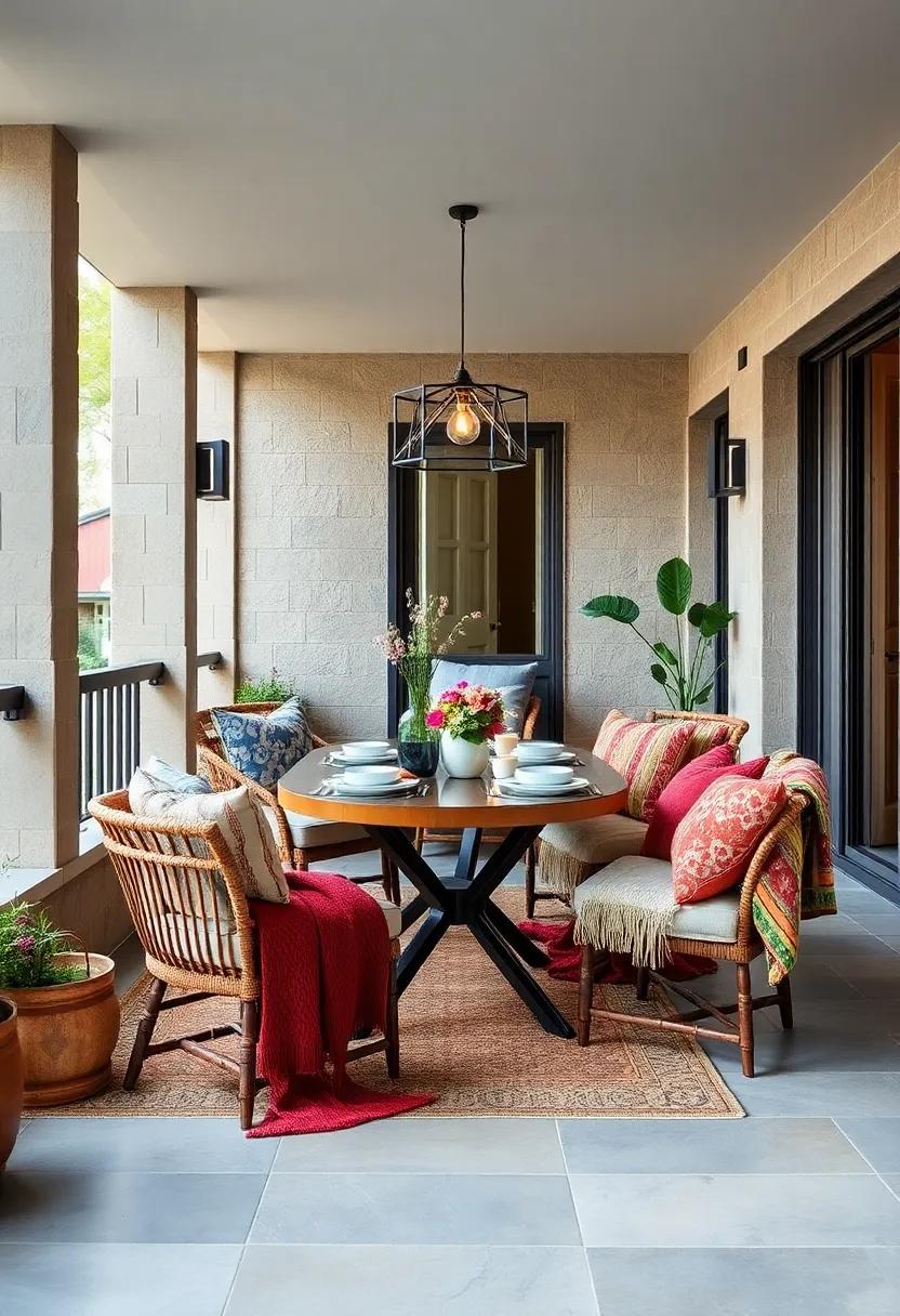 Cozy ‌Textiles: Layer your dining chairs or benches⁢ with ‌colorful cushions and throw​ blankets to invite comfort,‌ encouraging long, leisurely‍ meals​ with ⁣family ⁤and friends