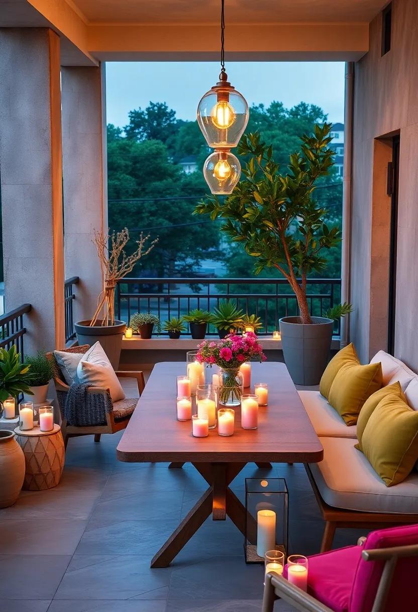 Mood-Enhancing⁢ Candles: Set⁤ the mood with⁣ an array​ of scented candles or⁢ lanterns,⁣ providing⁤ soft ‍lighting that creates a ⁢romantic dining environment after ⁢sunset