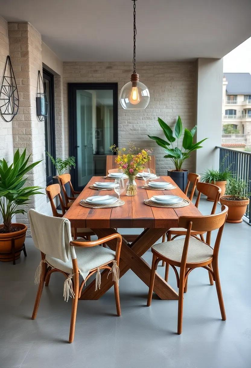 Rustic Wooden Table: Opt ​for a sturdy, reclaimed wood table paired ‌with mismatched chairs for a charming, ⁣rustic‌ vibe that makes every meal feel special and unique