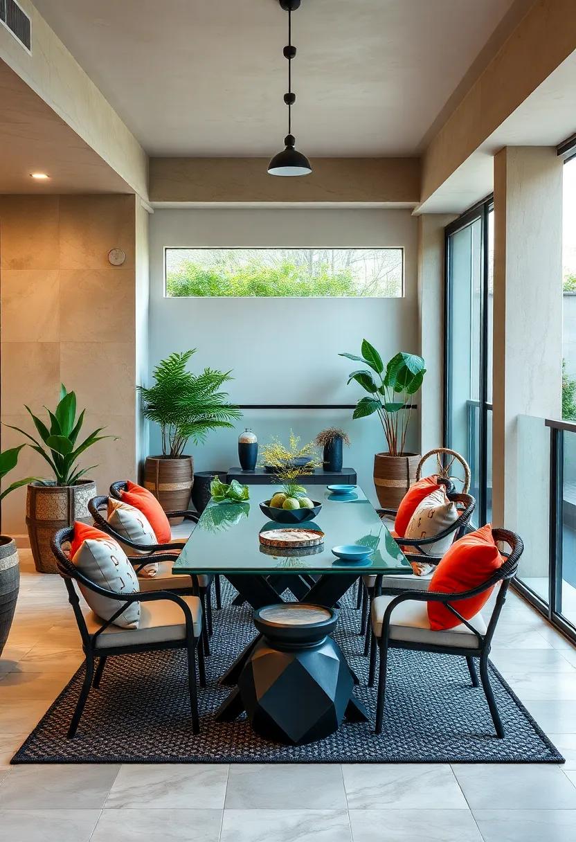 zen‍ Garden Touch: Create a​ serene dining environment‌ with a small‌ water feature⁣ or sand garden that introduces tranquility, making meals a peaceful‍ retreat