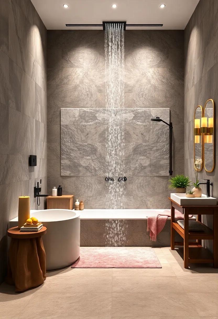Open-Concept Luxury: An open-concept waterfall shower that⁢ seamlessly integrates with the rest⁣ of your bathroom creates a spacious feel, maximizing light and air for a spa-like ‌atmosphere