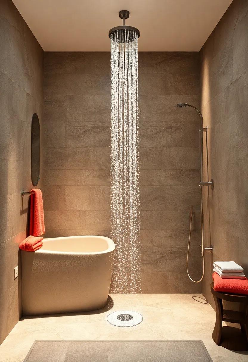 Vintage Glamour with Crystal⁤ Accessories: Enhance ⁢your‌ waterfall‌ shower with crystal accents that ⁣reflect light and add a touch‌ of vintage glamour, ‍making every shower feel like ‍a ⁣special occasion