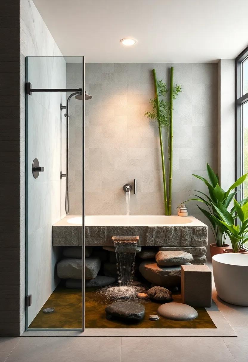 Zen Garden Inspiration:‍ Achieve tranquility with ​bamboo accents and a waterfall feature that flows over ​smooth stones,creating a peaceful retreat that echoes a Japanese garden