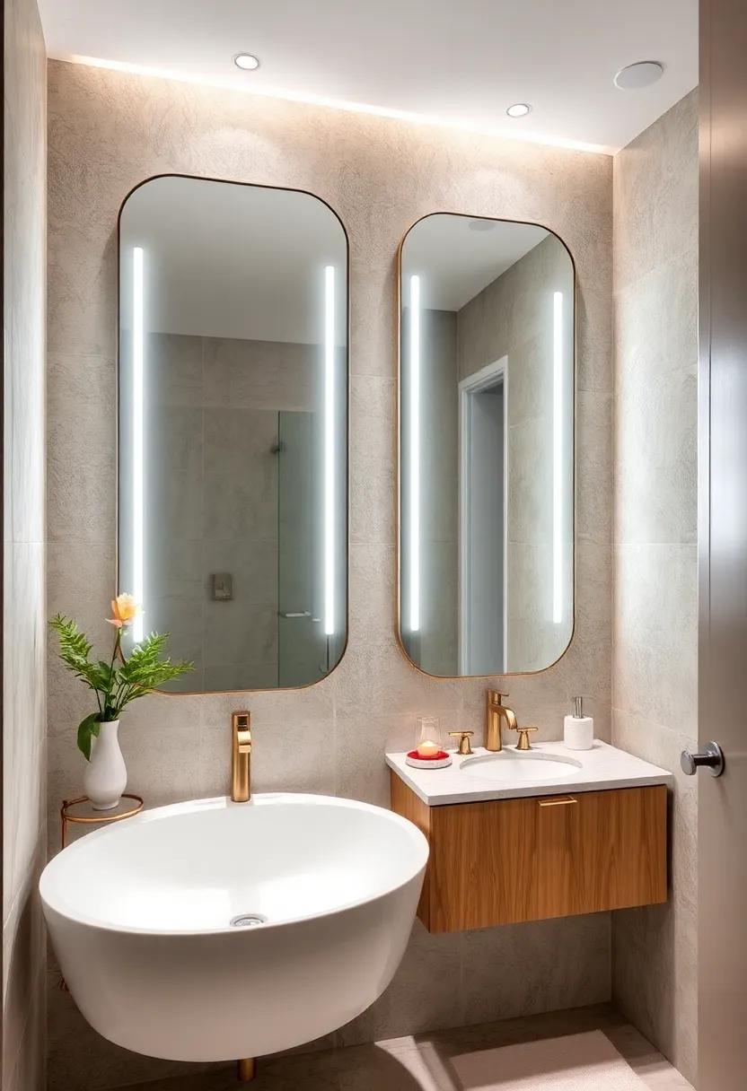 Vintage Chic Mirrors⁣ with Integrated Lights: Choose vintage​ mirrors that include built-in lighting for a ‍chic combination of‍ style‌ and utility