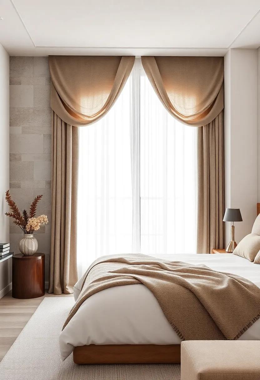 Rustic Retreat: Pair heavy, earth-toned drapes with raw wood valances for‌ a cozy, cabin-like feel that brings​ the beauty of nature ‌indoors