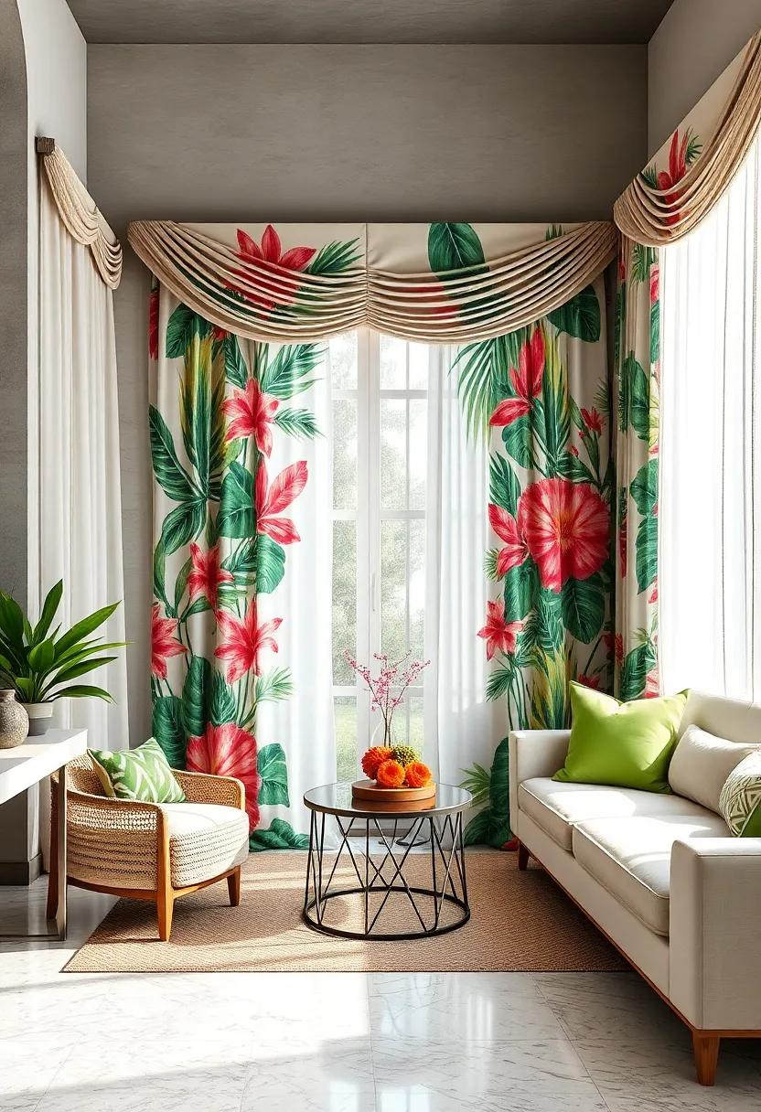 Tropical Oasis: Bright, bold prints with layered ⁣sheer panels allow‌ for a vibrant, ⁤fresh atmosphere that‍ transports‌ you to a sunny paradise