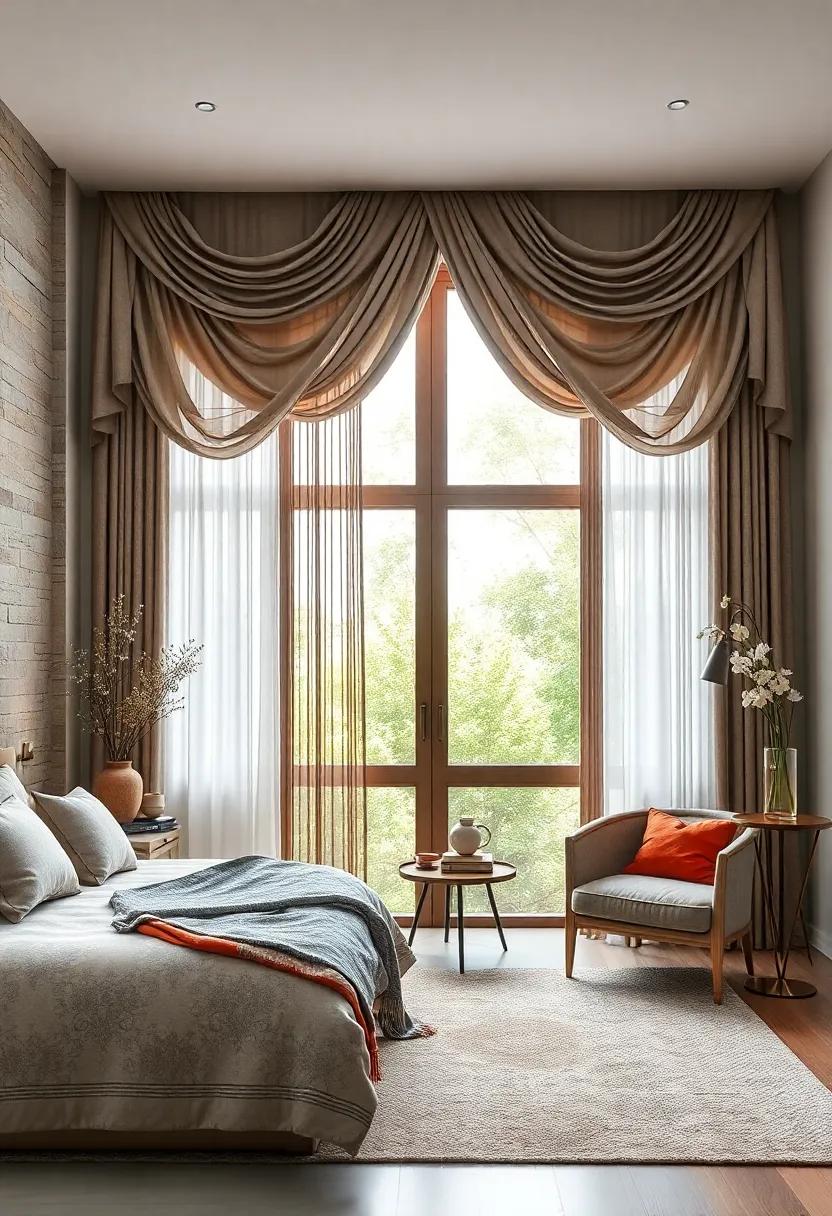 Layered Textures: Combine sheer and opaque fabrics with syncopated valances for a ⁤visually interesting ‌layering⁢ approach that⁣ exudes depth and ‍intrigue