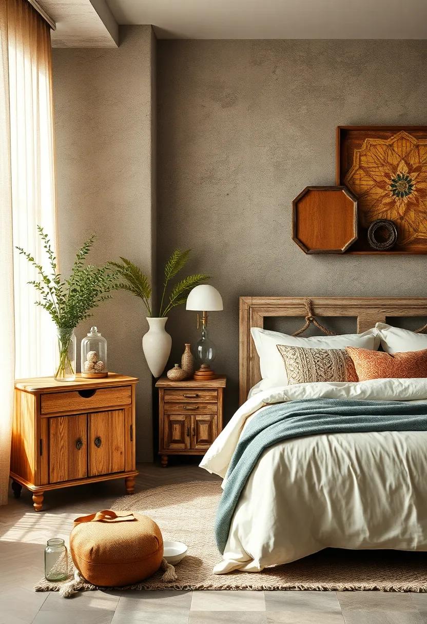 DIY Vintage Decor: Craft your own‌ decorative items using ​vintage materials, like glass ⁢jars or crates, to customize your bedroom's allure