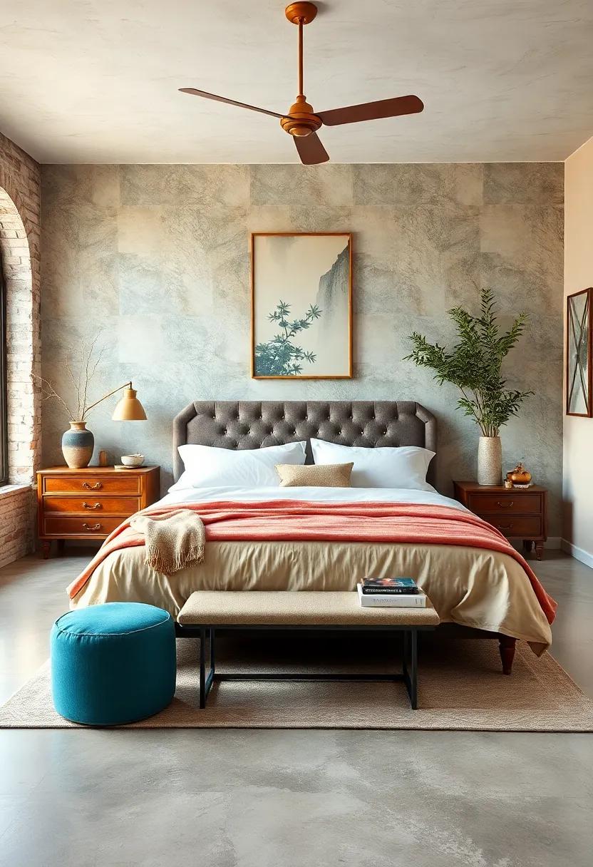 Emphasize Symmetry: Arrange your room in a symmetrical layout using vintage pieces to foster a sense of balance and tranquility