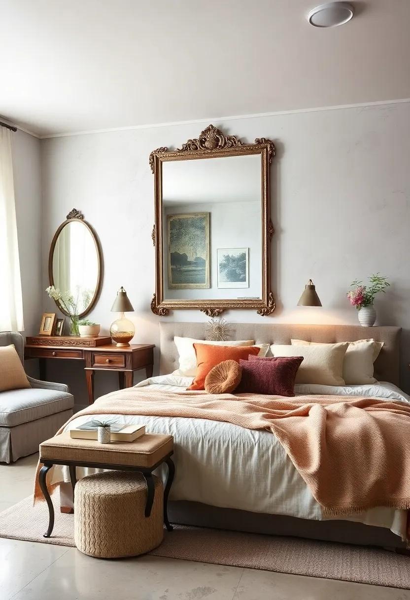 Opt for Vintage Mirrors:‍ Use ‍antique mirrors not ⁢only to reflect⁣ light but also to create the illusion of more space while ⁤adding elegance
