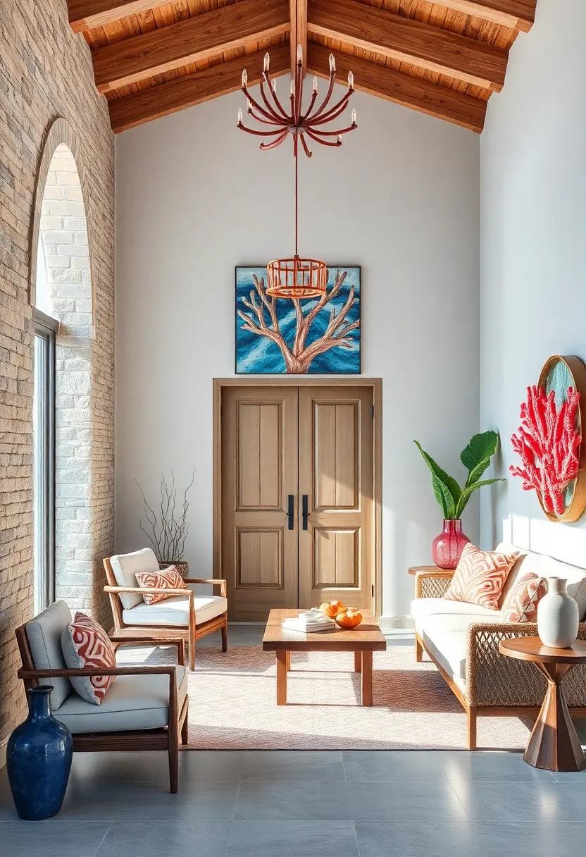 Coral Accents: Add coral-shaped decor or artwork to bring a‍ burst of ​color and texture ​inspired by underwater wonders
