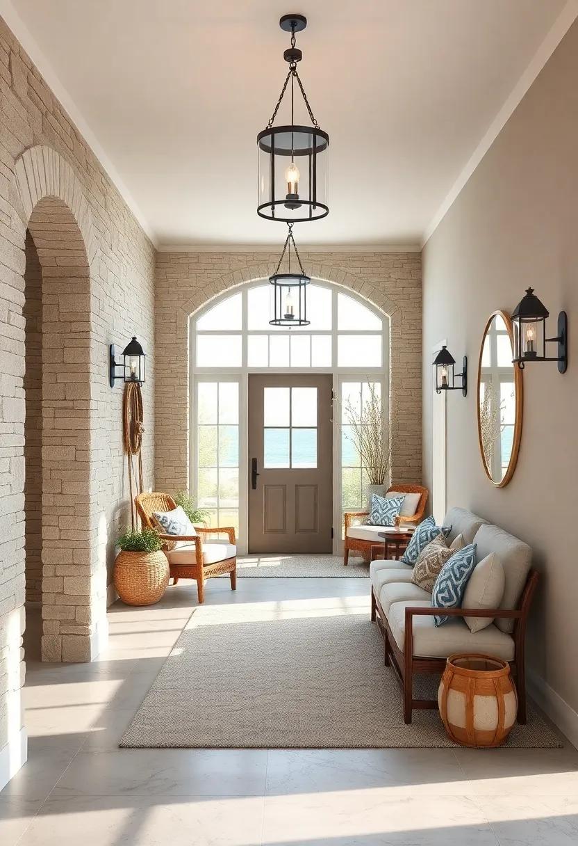 Ocean-Inspired Lighting ‌Fixtures:​ Pendant lights or lanterns‌ in nautical ‍designs‍ can​ brighten your‍ entryway ​while tying in seaside themes