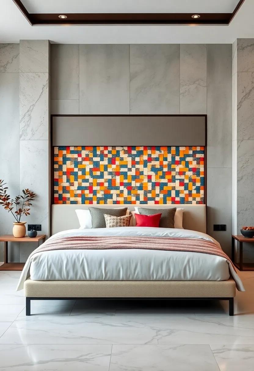 Artistic Mosaics: Incorporate a mosaic-patterned headboard where different materials and ‍colors come ‌together for a stunning visual impact