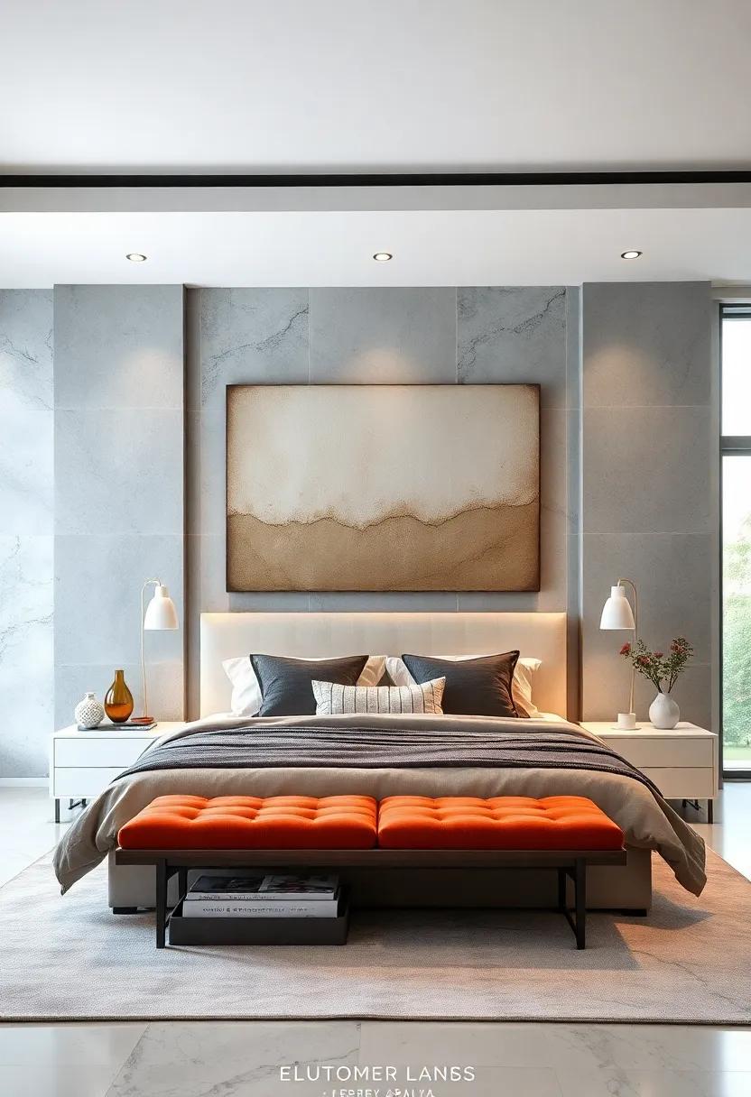 Canvas Art ‍Headboards: ⁣Consider hanging a large canvas piece behind your‍ bed​ to serve as an artful headboard​ substitute