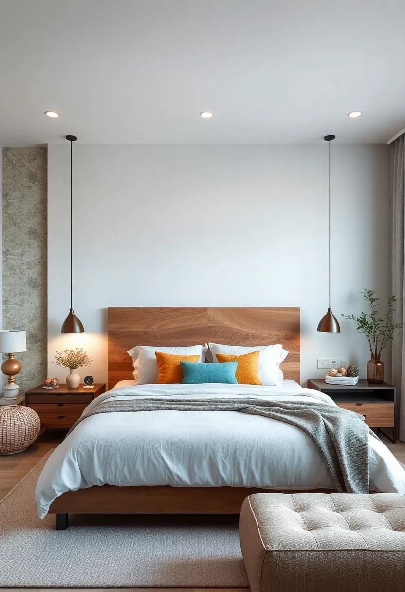 Embrace Natural ⁢Materials:‌ Opt for a wooden headboard with ⁤a raw finish to bring warmth and texture to the space
