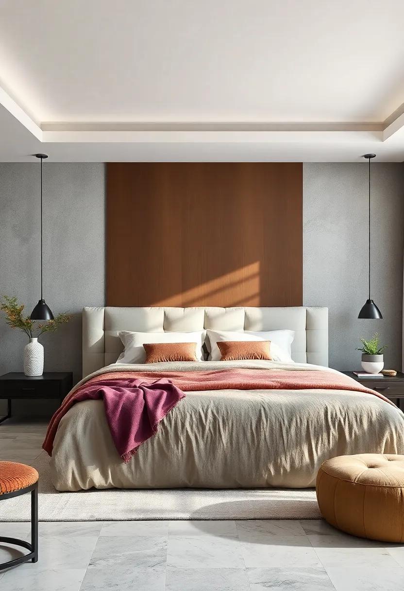 Layered Textures: Combine ⁣different fabrics and materials for a headboard that⁣ adds depth and interest to your bedroom design
