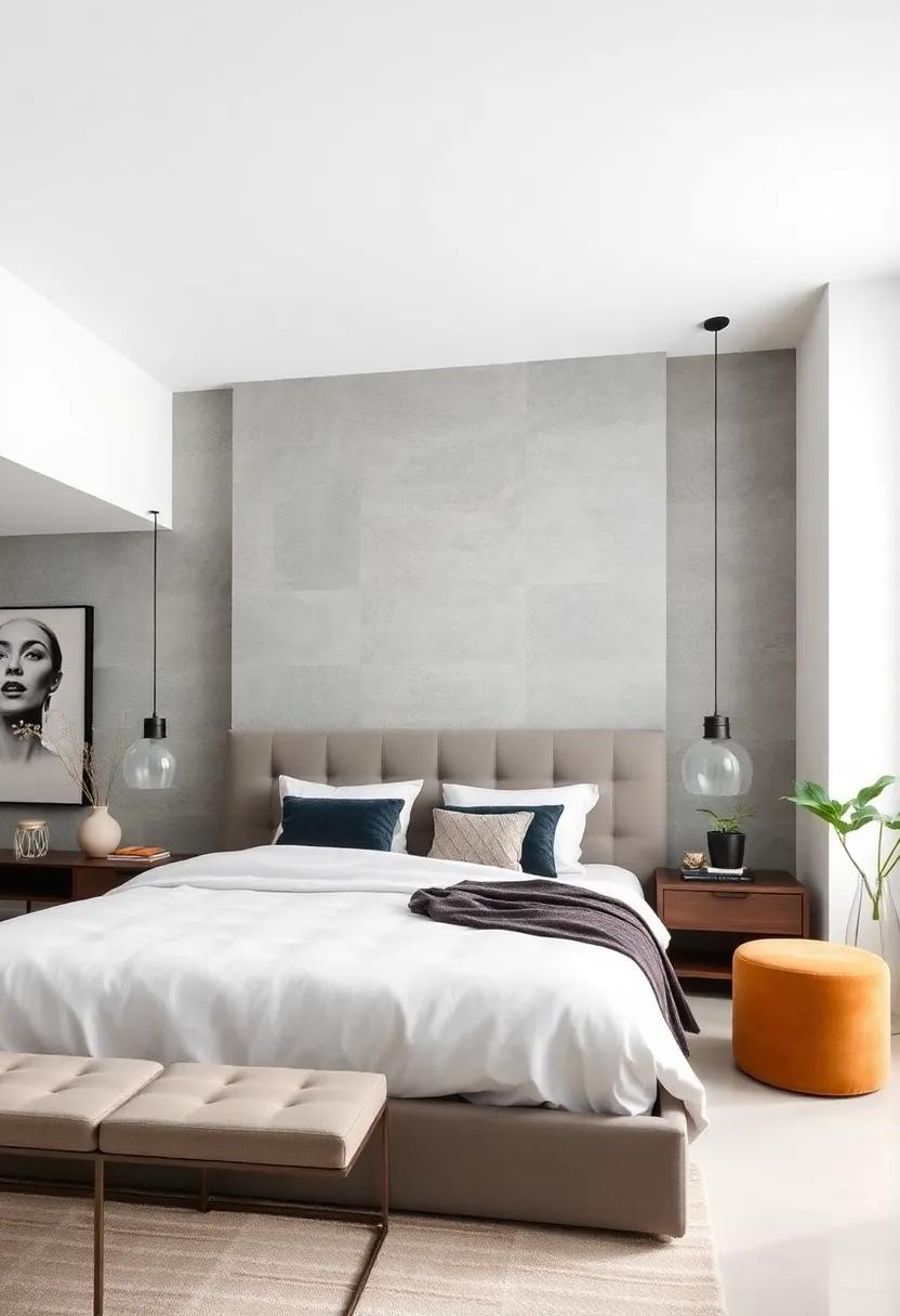 Play​ with Height: Experiment ‍with a tall headboard⁤ that will draw the‍ eye upward and create an impression ⁤of spaciousness