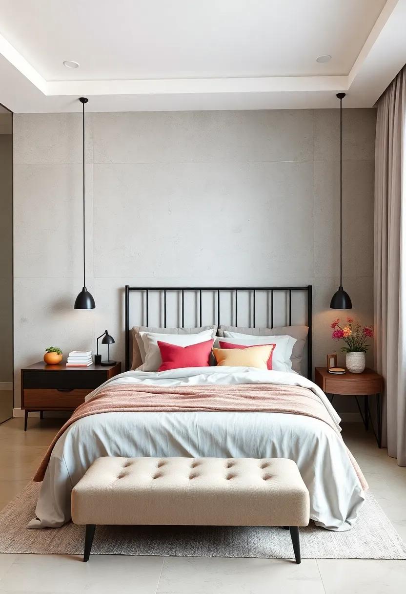 Simplistic Wrought ⁤Iron: A classic wrought iron headboard in ⁤a‍ minimalist design can⁢ add an industrial touch ‌to your bedroom