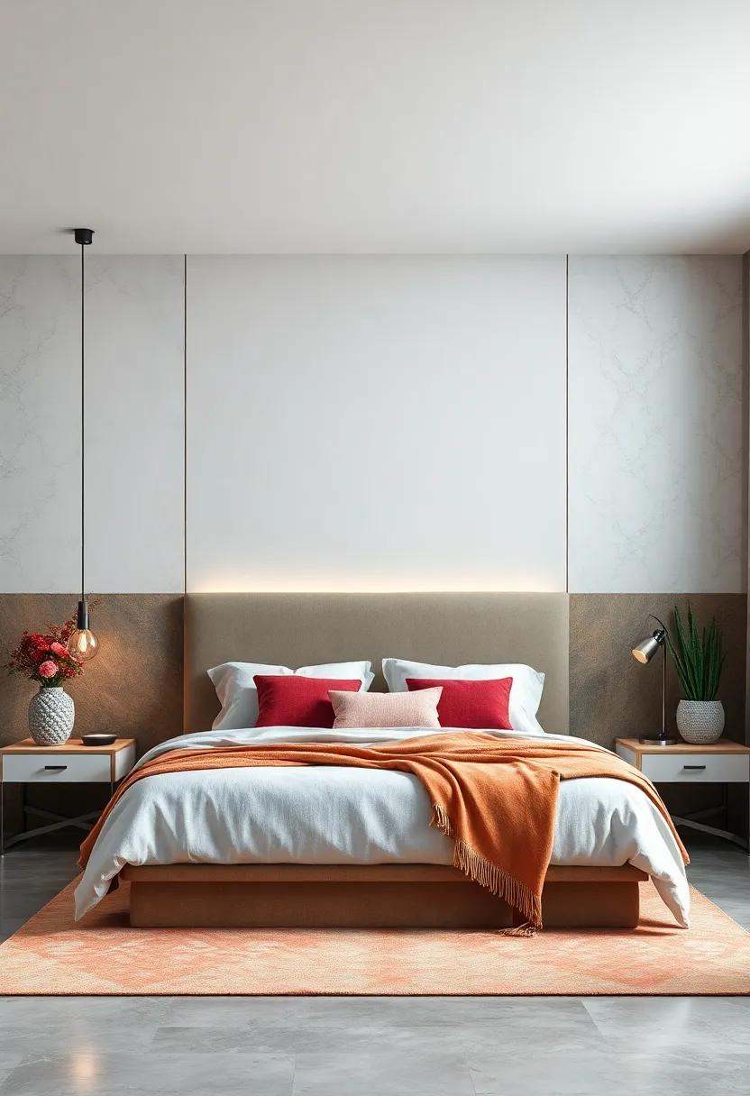Textured Wall Panels: Use wall ‍panels as a headboard alternative for an eye-catching and tactile addition to your‌ space