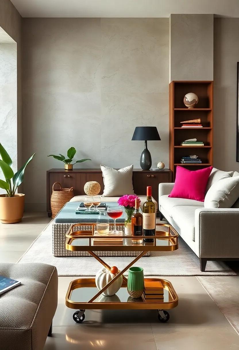 Bar ​Cart Bliss: Use a side table ⁤as‌ a portable bar cart for entertaining, combining functionality and flair in a delightful way