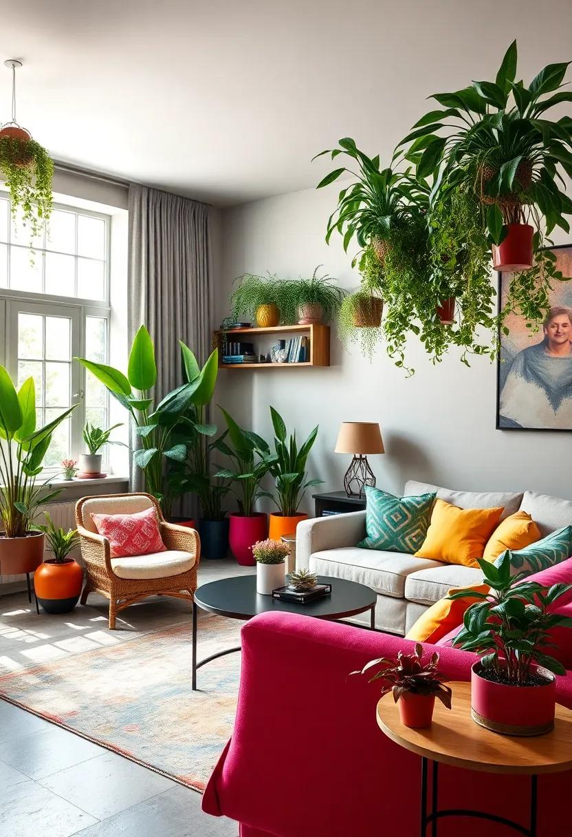 Colorful Plants: Incorporate vibrant planters and​ a variety ‍of greenery to add life and color to your ⁣home, enhancing the eclectic atmosphere