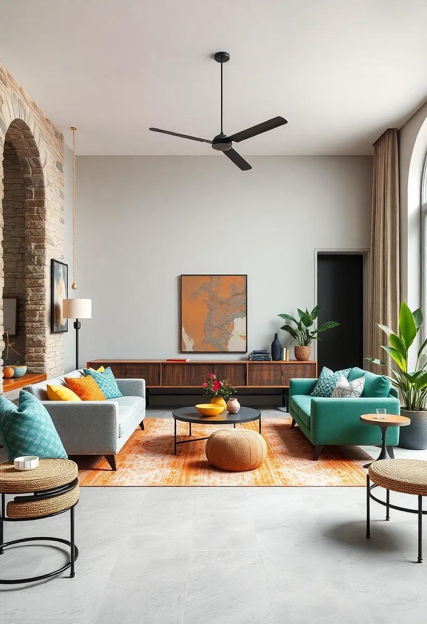 Eclectic Textures: Mix‍ and match different ⁣materials, ‌such as wood, metal, glass,‌ and fabric,‌ to create a layered look that is⁤ visually captivating