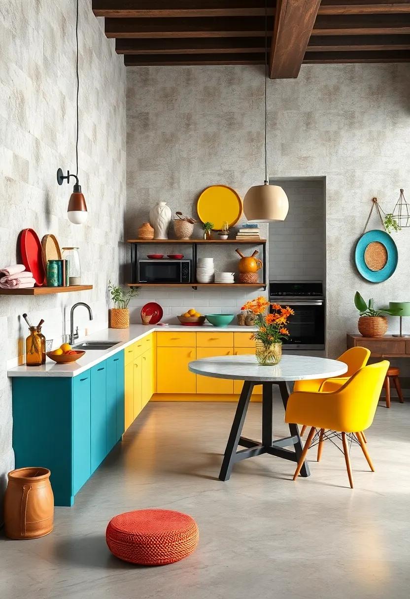 Feature Colorful Accessories: opt⁣ for vibrant kitchen accessories or​ bathroom decor that contributes to an eclectic feel without overwhelming the ⁣space