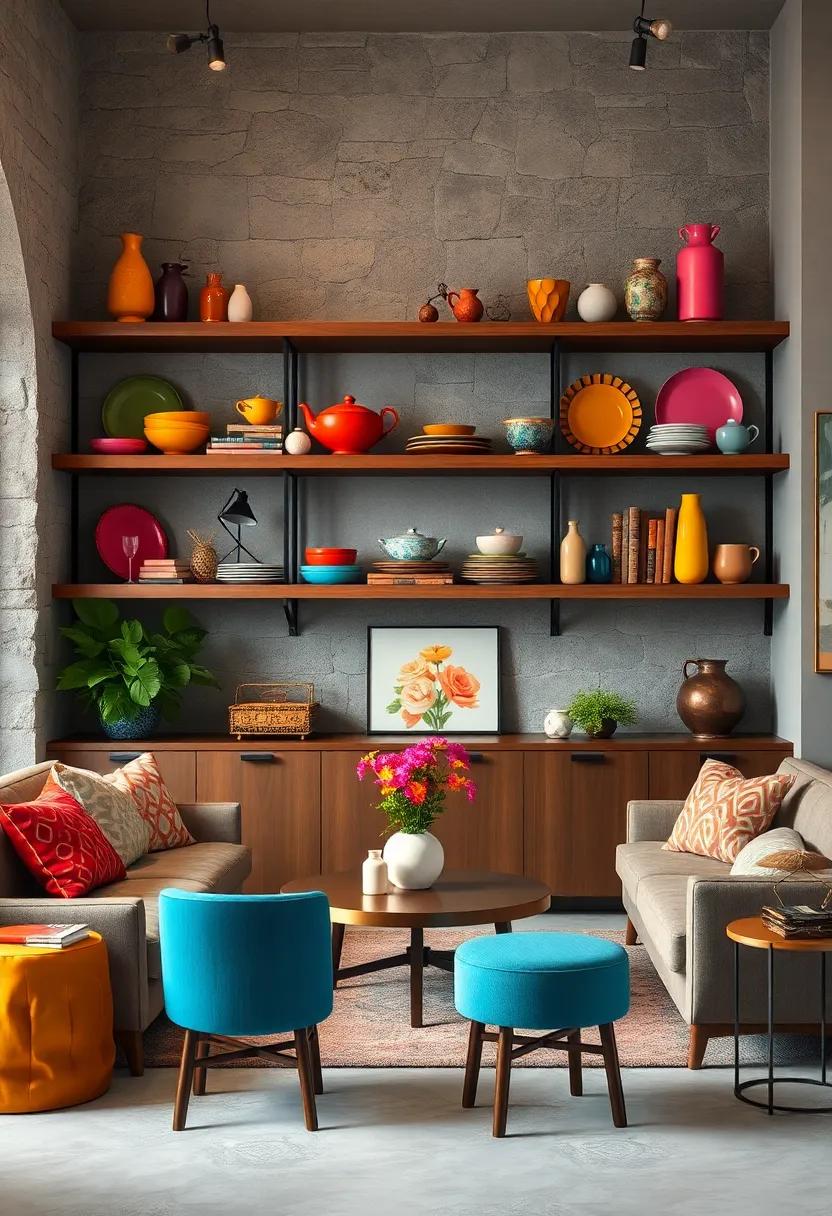 Open Shelving: Display ‌colorful dishware, books, or⁣ collectibles on open‍ shelves to bring personality ‌and ​life into your kitchen or living room