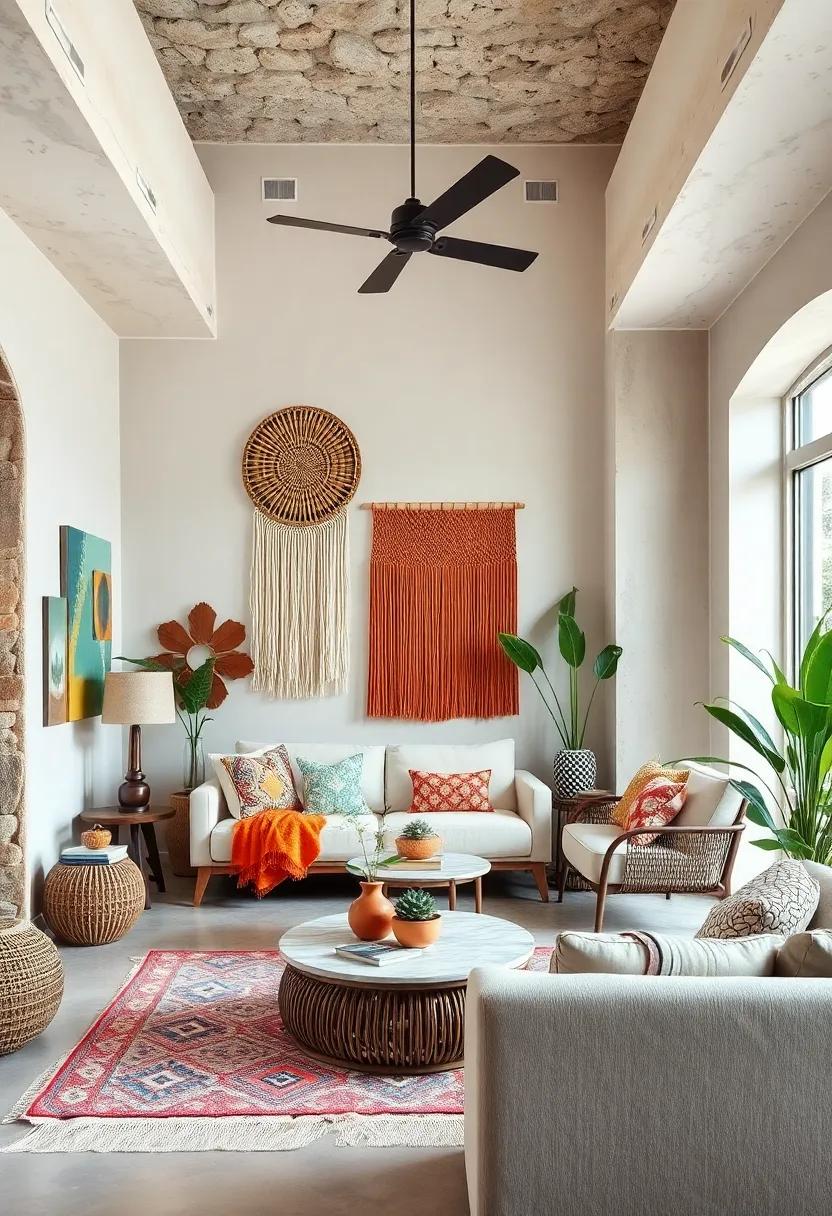 Woven Wall Hangings: Incorporate woven wall hangings in​ various ‌materials, like jute ⁢or macramé, to⁢ add organic texture‍ and an artisanal touch