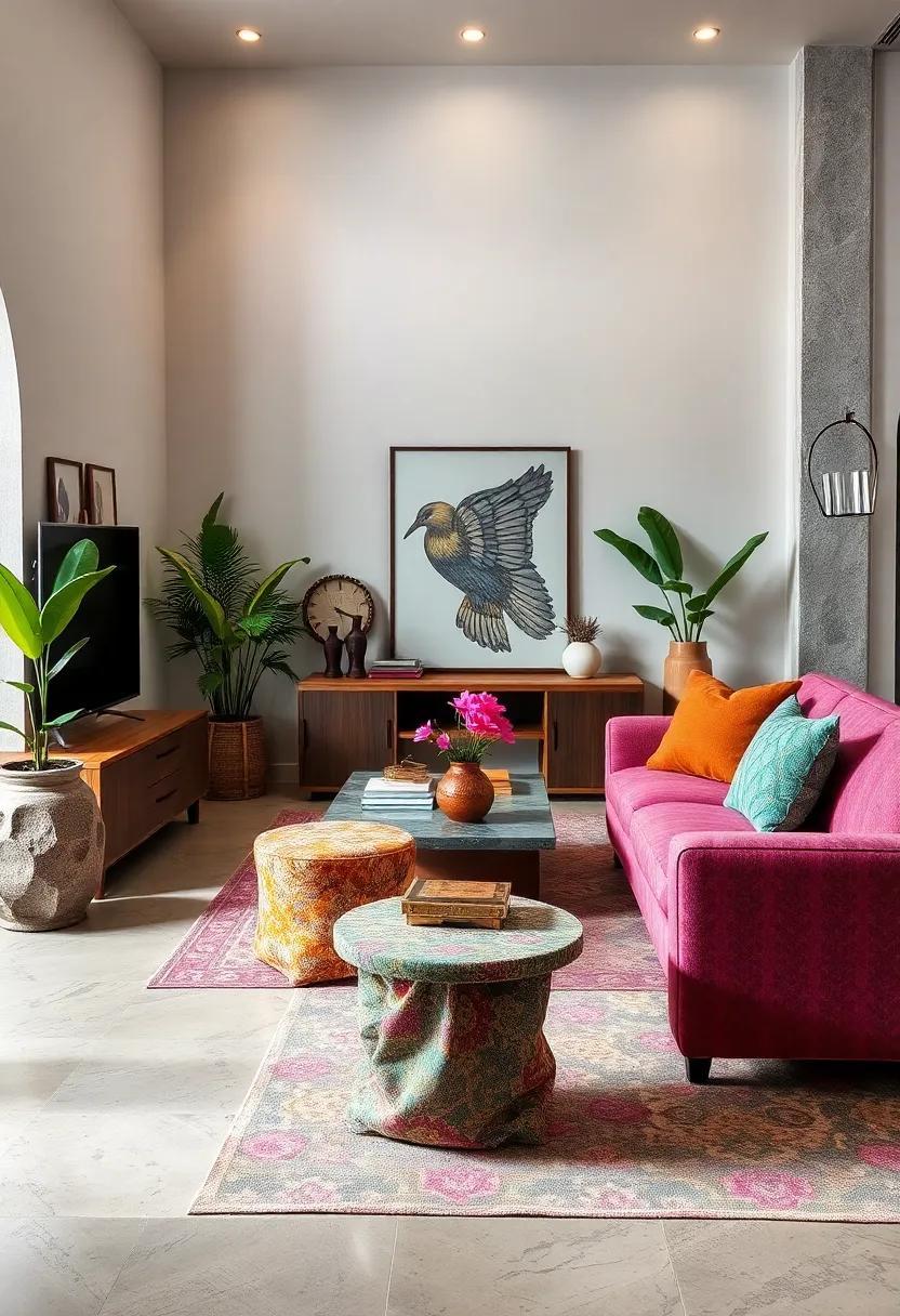 Accent ⁤Tables: Use ‍fabric-covered side tables, where the table surface is‍ wrapped in unique textiles, to​ introduce an unexpected design element