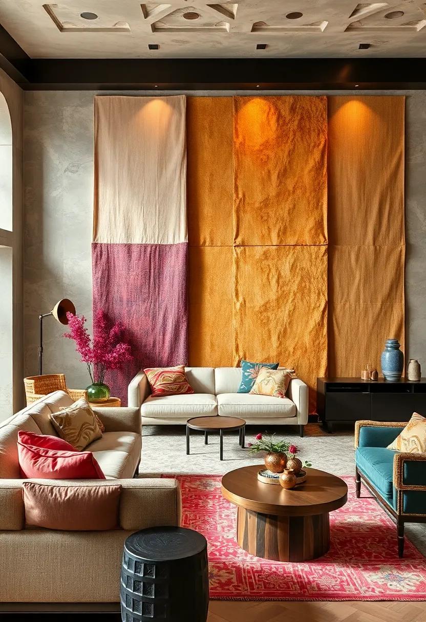 Artistic Fabric ‍Wall⁣ Panels: Install fabric-covered wall panels as a creative way to soften the ​room's acoustics while providing a ⁤visual⁣ feast