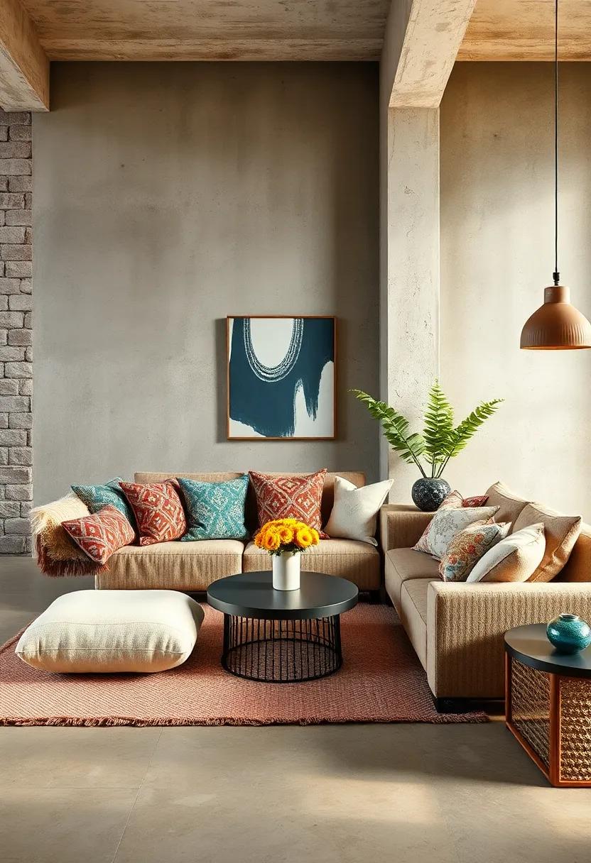 Patterned​ Cushions: Use ⁢an ‍array ⁣of cushions in varying patterns and textures⁢ to create a cozy, inviting ‍seating area bursting with‌ personality