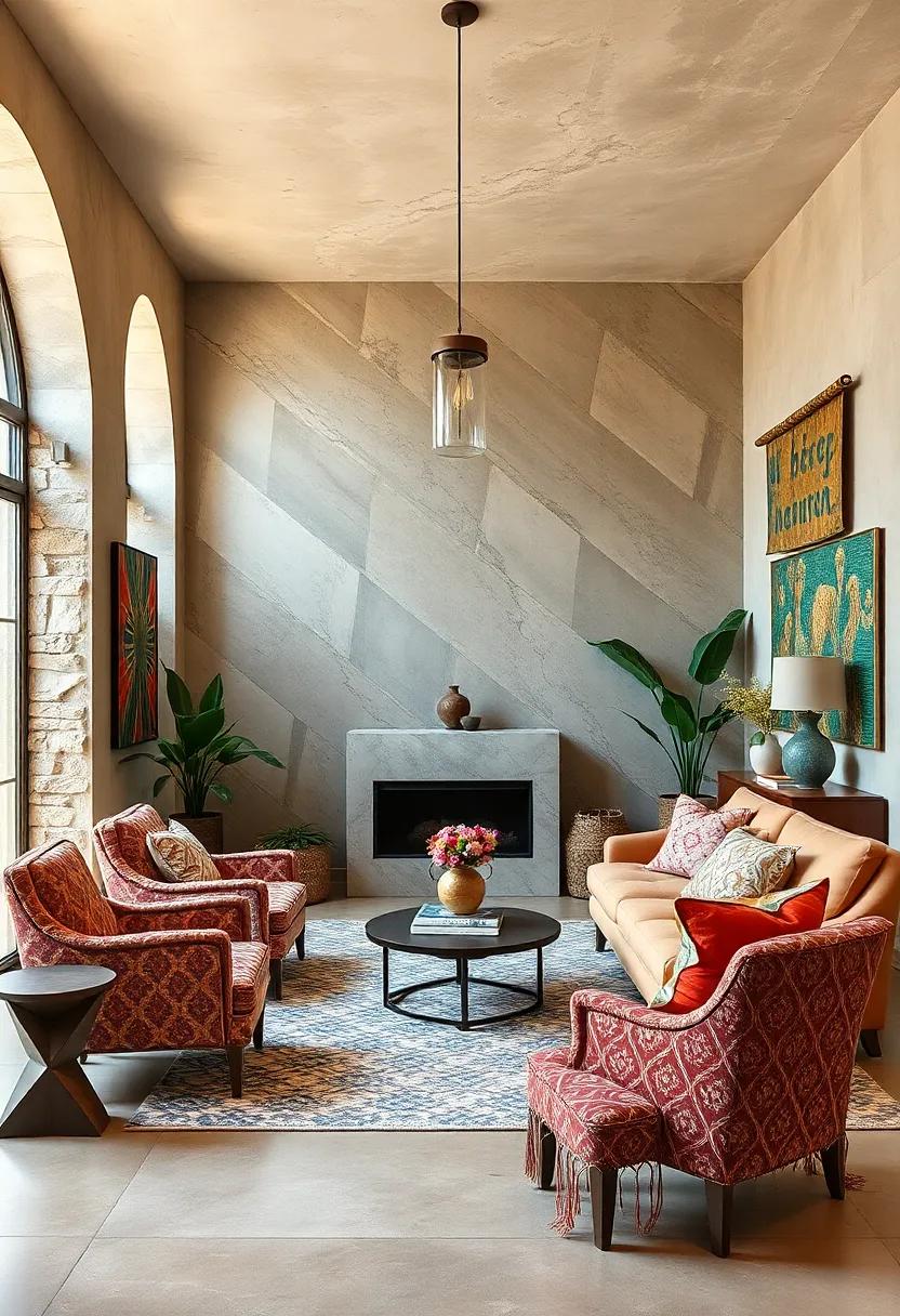 statement Pieces: Invest ⁣in one⁢ or two bold statement items—like ​a patterned armchair ‍or a ⁣large tapestry—that draws attention in your home