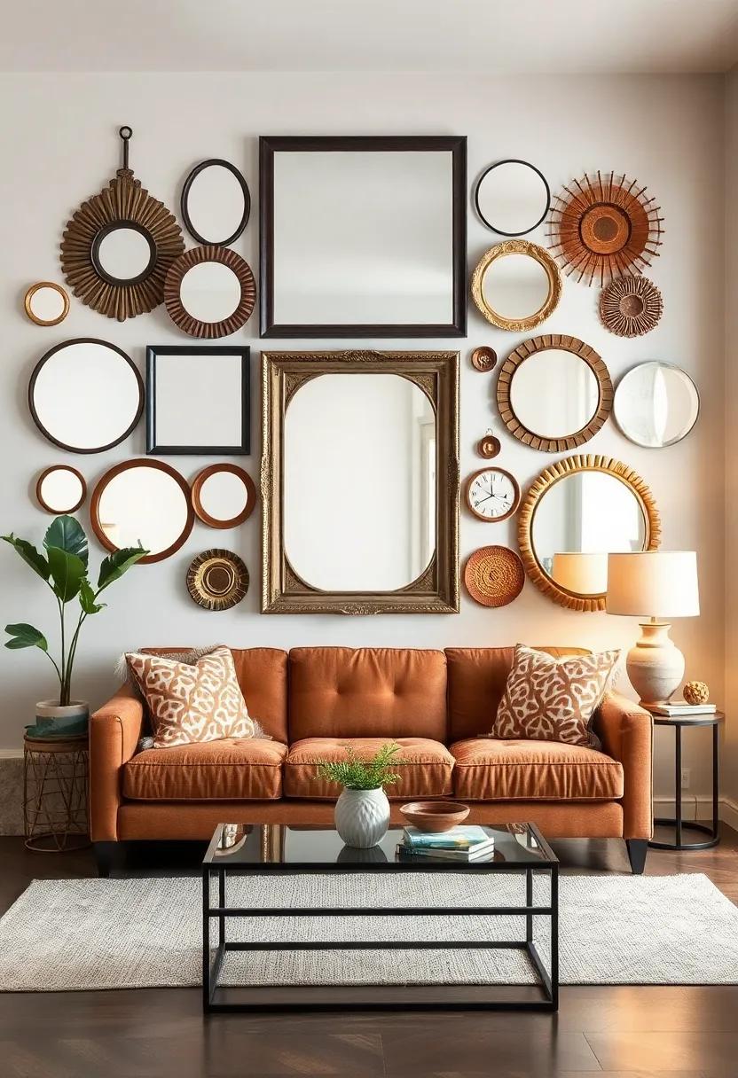 Found‍ Mirrors: Collect a variety of mirrors ‍in different shapes and styles⁣ to create a reflective gallery that sparks conversation