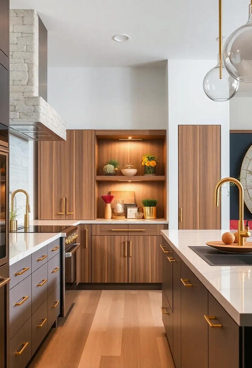 Elegant Drawer Pulls: Choose oversized brass pulls for drawers to create an inviting and sophisticated feel