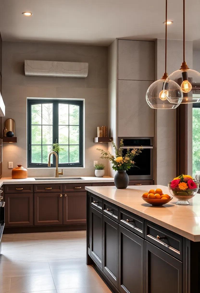 Knobs with Personality: Select decorative brass knobs to inject character into simple cabinetry, making each pull a statement piece