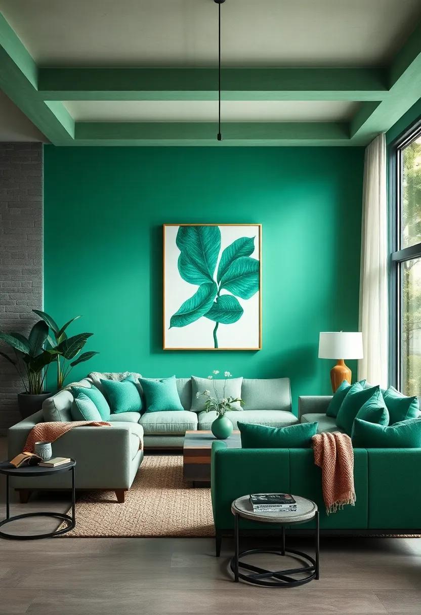 Accessorize with emerald green vases or sculptures to ⁣introduce artistic flair to ⁢your décor