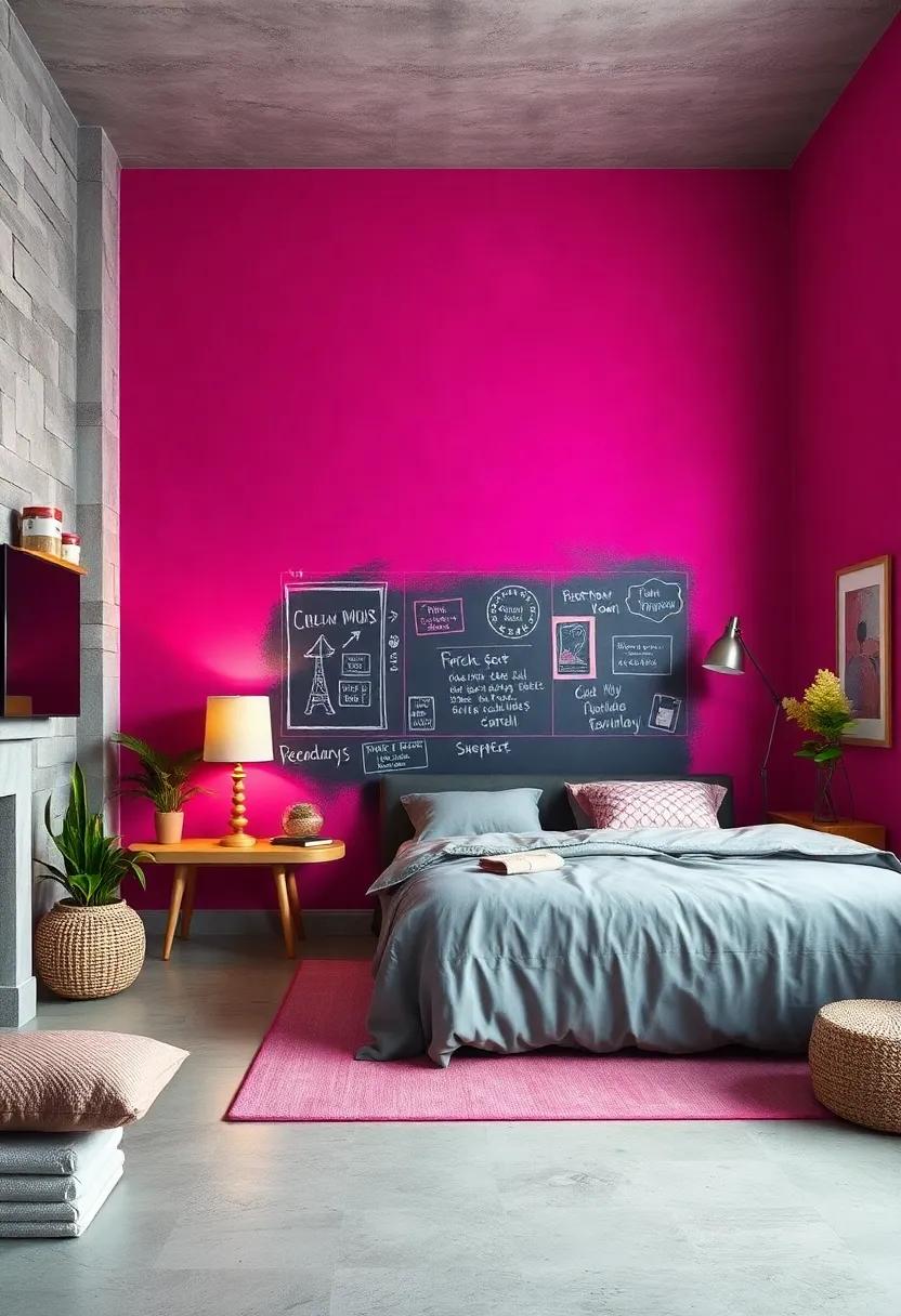 Fuchsia​ lanterns: Incorporate fuchsia lanterns or⁢ lamps ⁢to create soft lighting, making the room warm ⁤and inviting ‍for late-night⁣ study sessions
