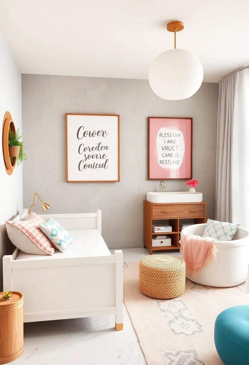 Choose artwork that features empowering quotes or messages for an uplifting‍ environment