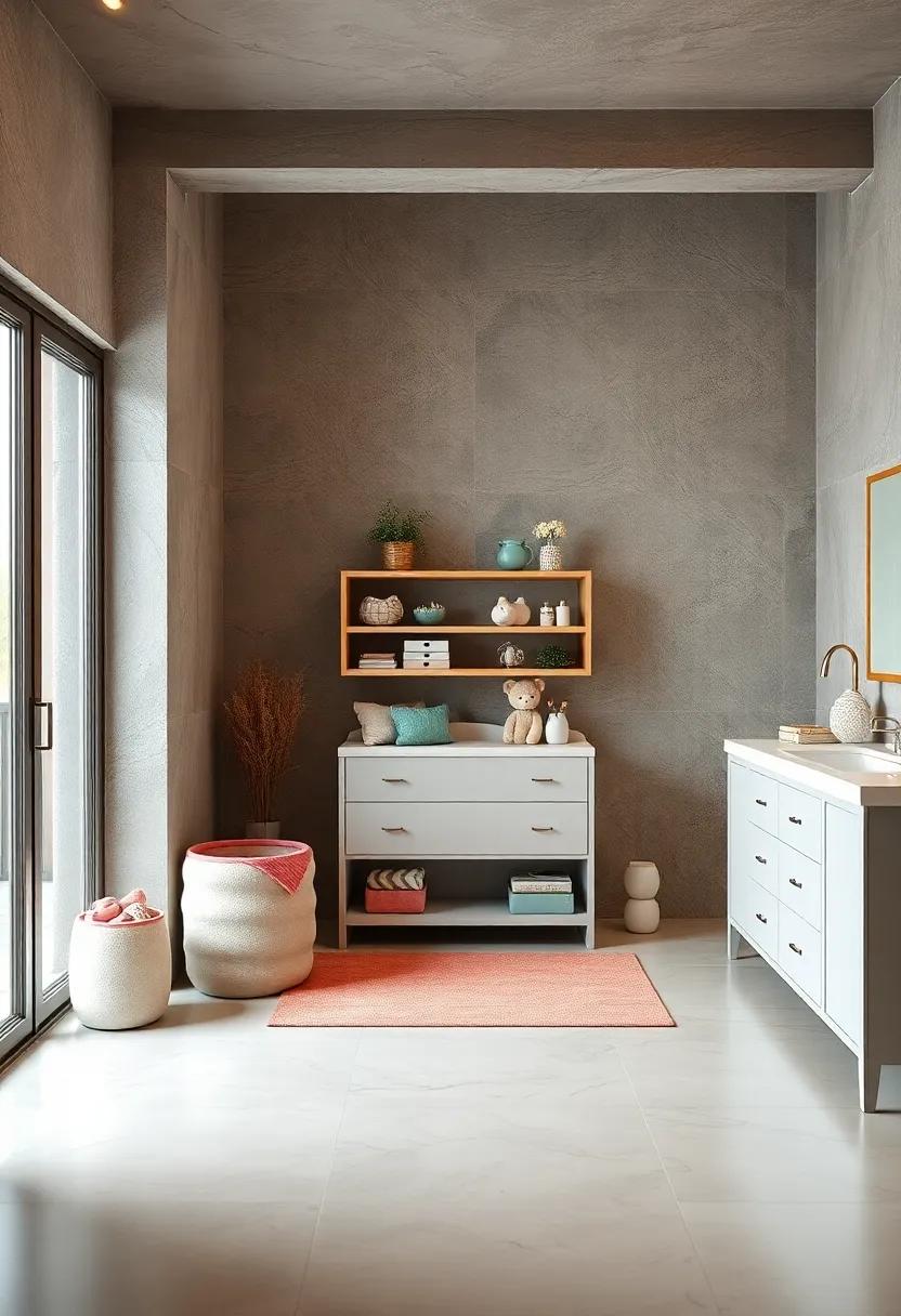 Opt for multifunctional⁤ furniture ⁢that adds storage space while ⁤doubling as a chic changing station