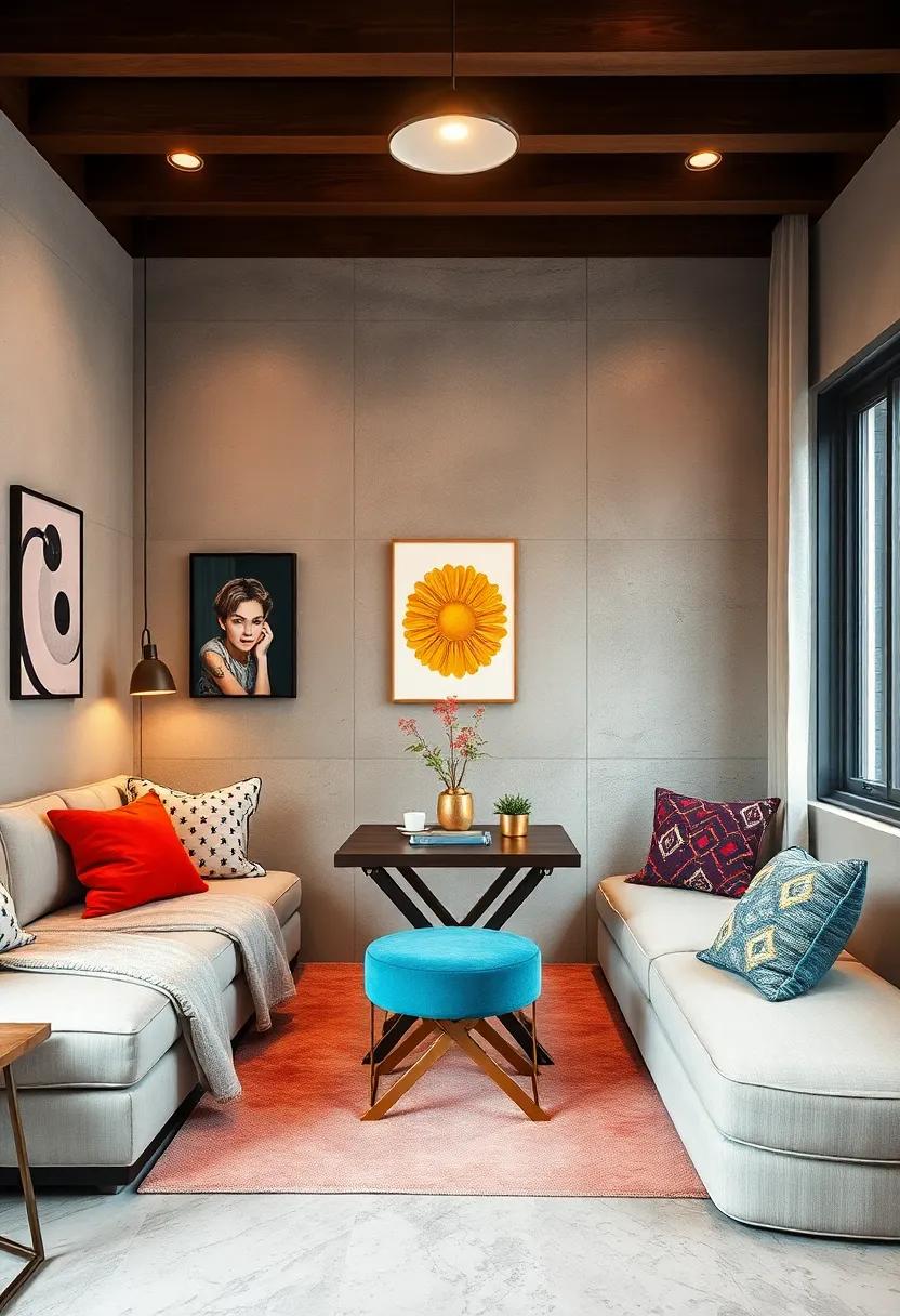 Consider incorporating a small folding table that can serve as additional workspace‌ or⁤ dining⁤ space