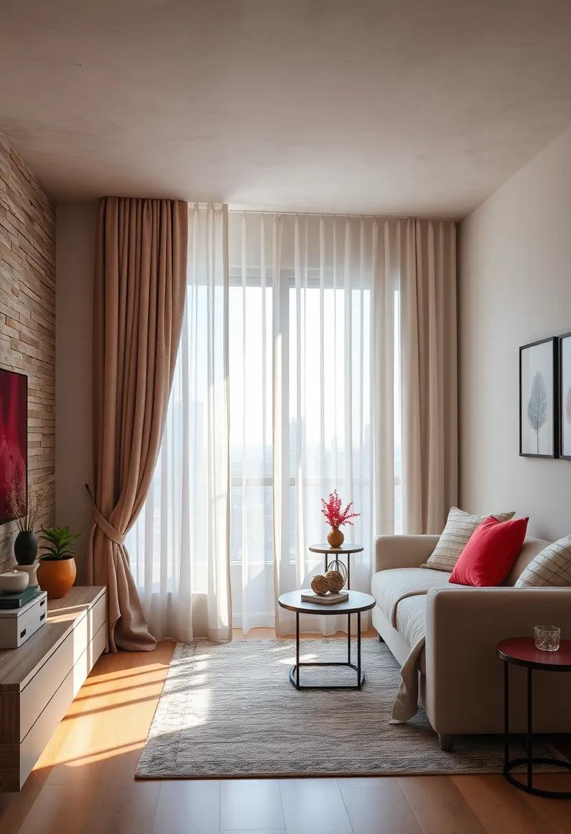 Layer curtains with sheer and opaque fabrics to allow natural light while enhancing ‍privacy‍ and style