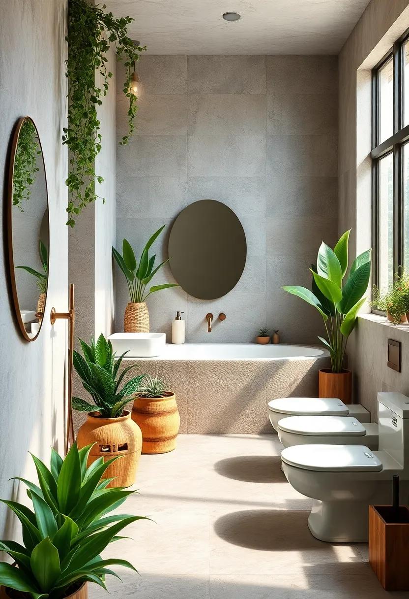 Create a water-wise ⁣landscape‌ in your bathroom with drought-resistant plants that require minimal care