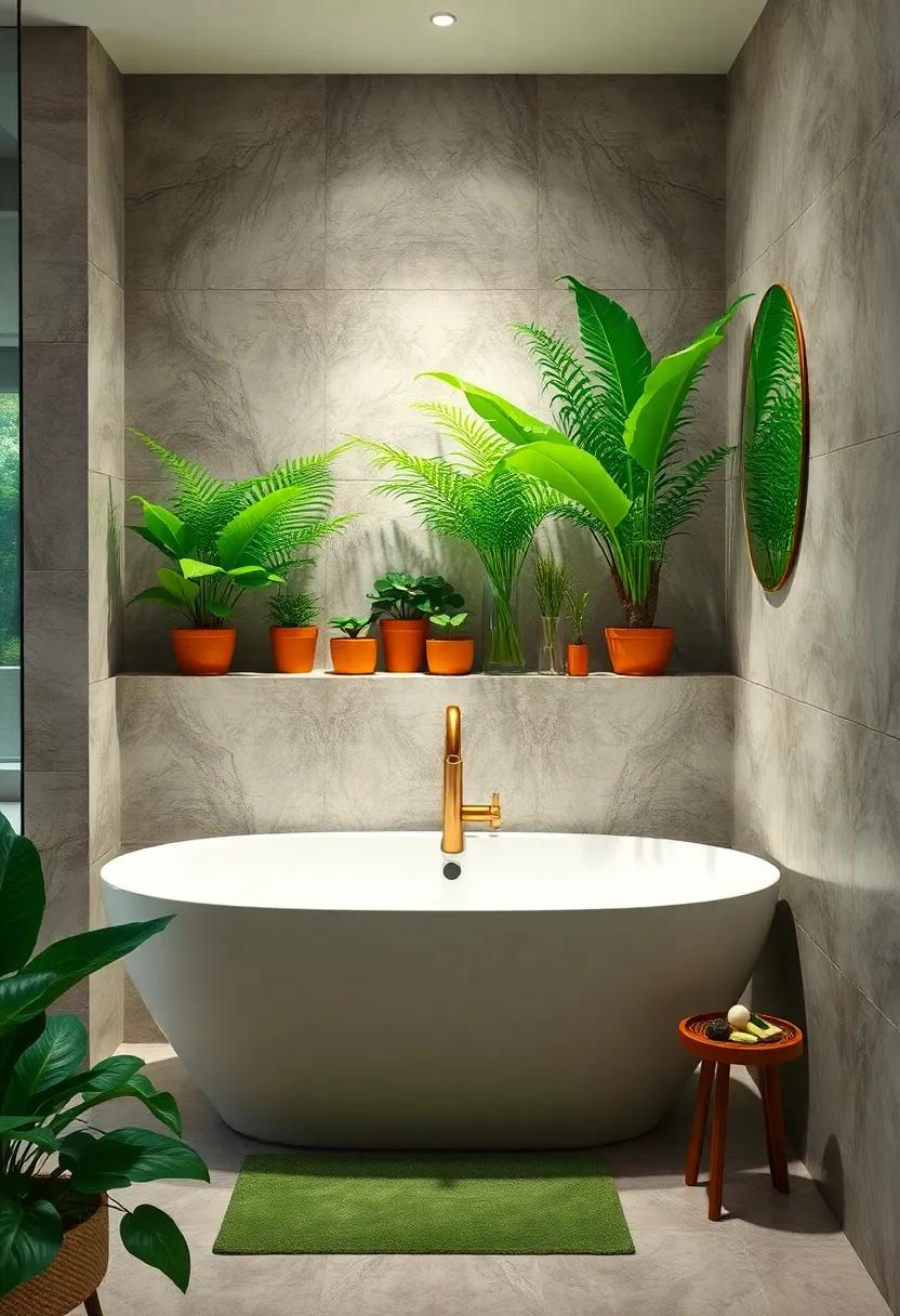 Incorporate plants like ferns and peace lilies, which naturally purify the air ⁤and add a calming touch to your space