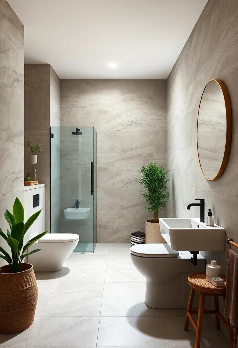 Install a ⁣dual-flush toilet to‍ offer ​efficient‍ water usage options, helping conserve resources with every flush