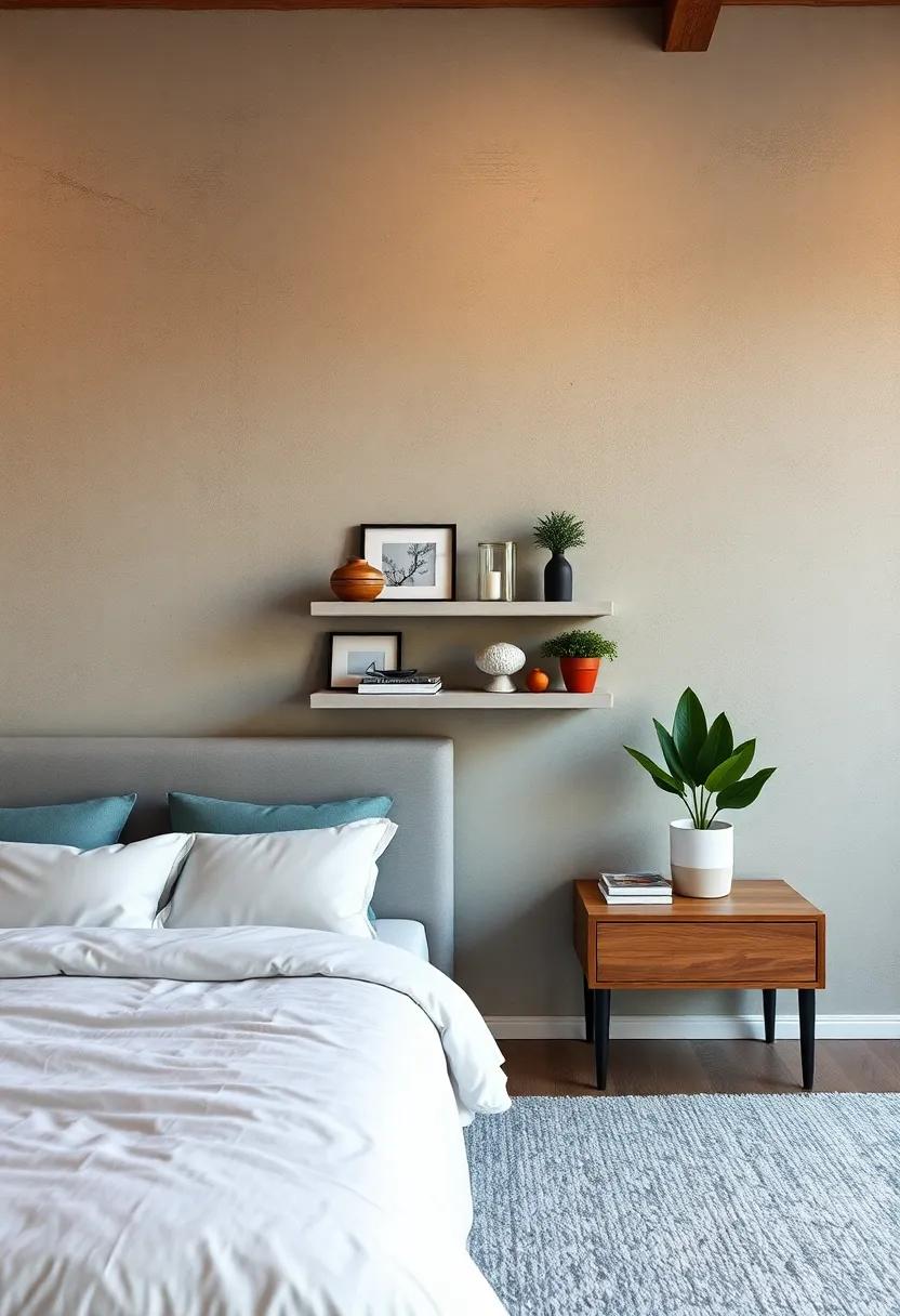 Concrete Accent Wall Shelf: Showcase your favorite decor on a ⁢minimalist concrete⁢ shelf that complements the raw aesthetic of industrial design